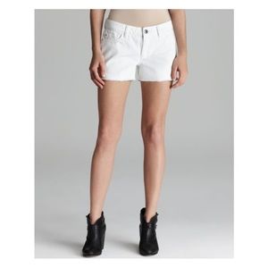 Sustainable White Denim Shorts